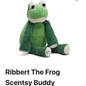Brand new in box Ribbert frog scentsy buddy